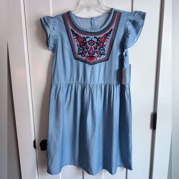 pineapple chick Dresses & Skirts - NWT Boutique Embroidered Dress L